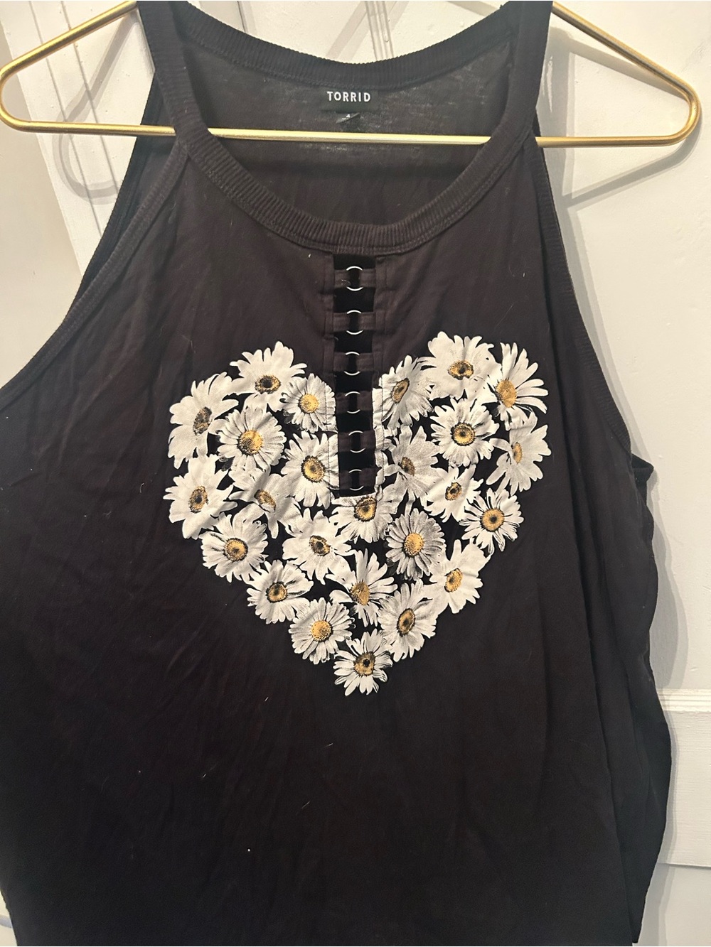 Torrid Daisy Heart Tank Sz 4